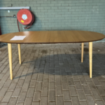 Eettafel, Kave Home, Oqui | Uitschuifbaar | Rond | Eiken, Bruin